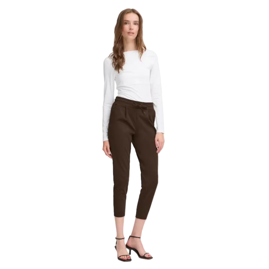 Ichi Womens Trouser IHKate Chocolate Torte/Brown