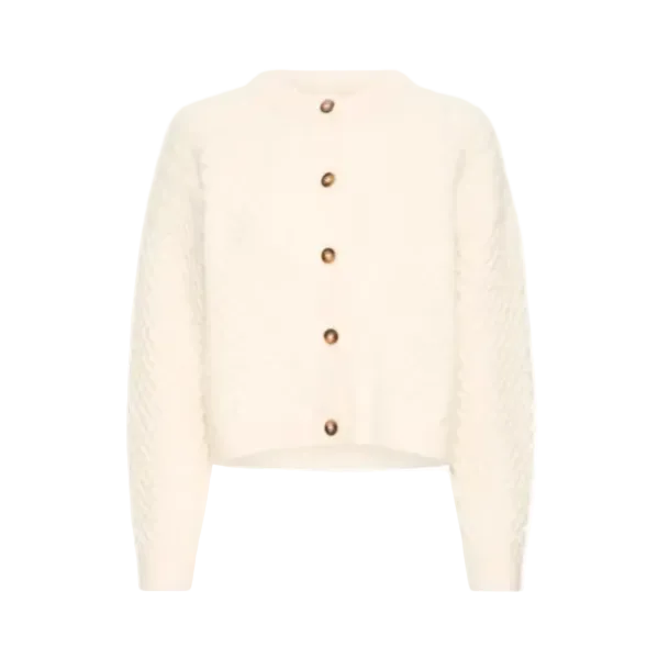 Ichi women's Damina cardigan in birch cream