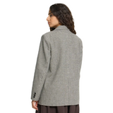 Ichi Womens Blazer Lubana Grey Check