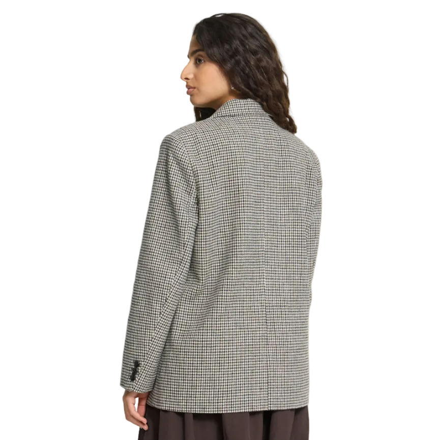 Ichi Womens Blazer Lubana Grey Check