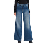 Ichi Womens Jean Ihtwiggy Wide Medium Blue