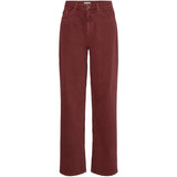 Ichi Womens Jeans Havena Madder Brown