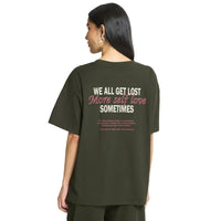 Ichi Womens T-Shirt Kamille Loose Rosin/Birch