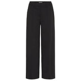 Ichi Womens Trousers Kate Office Wide Black