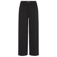 Ichi Womens Trousers Kate Office Wide Black