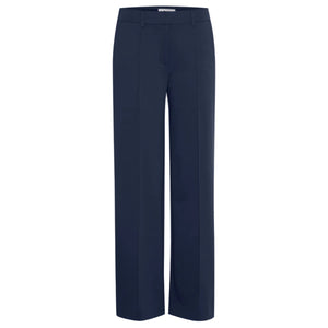 Ichi Womens Trousers Kate Office Wide Total Eclipse
