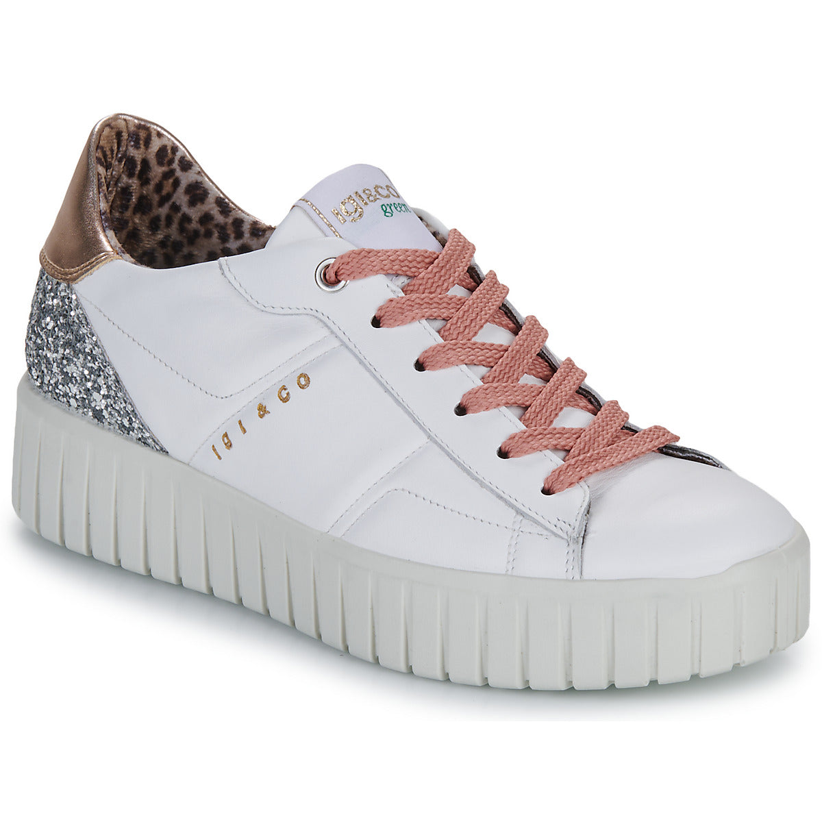 Igi &amp; Co Womens Platform Trainer 6680211 Bianco