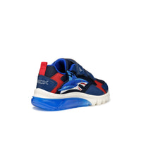 Geox Boys Trainer Light-Up Ciberdron Navy/Red