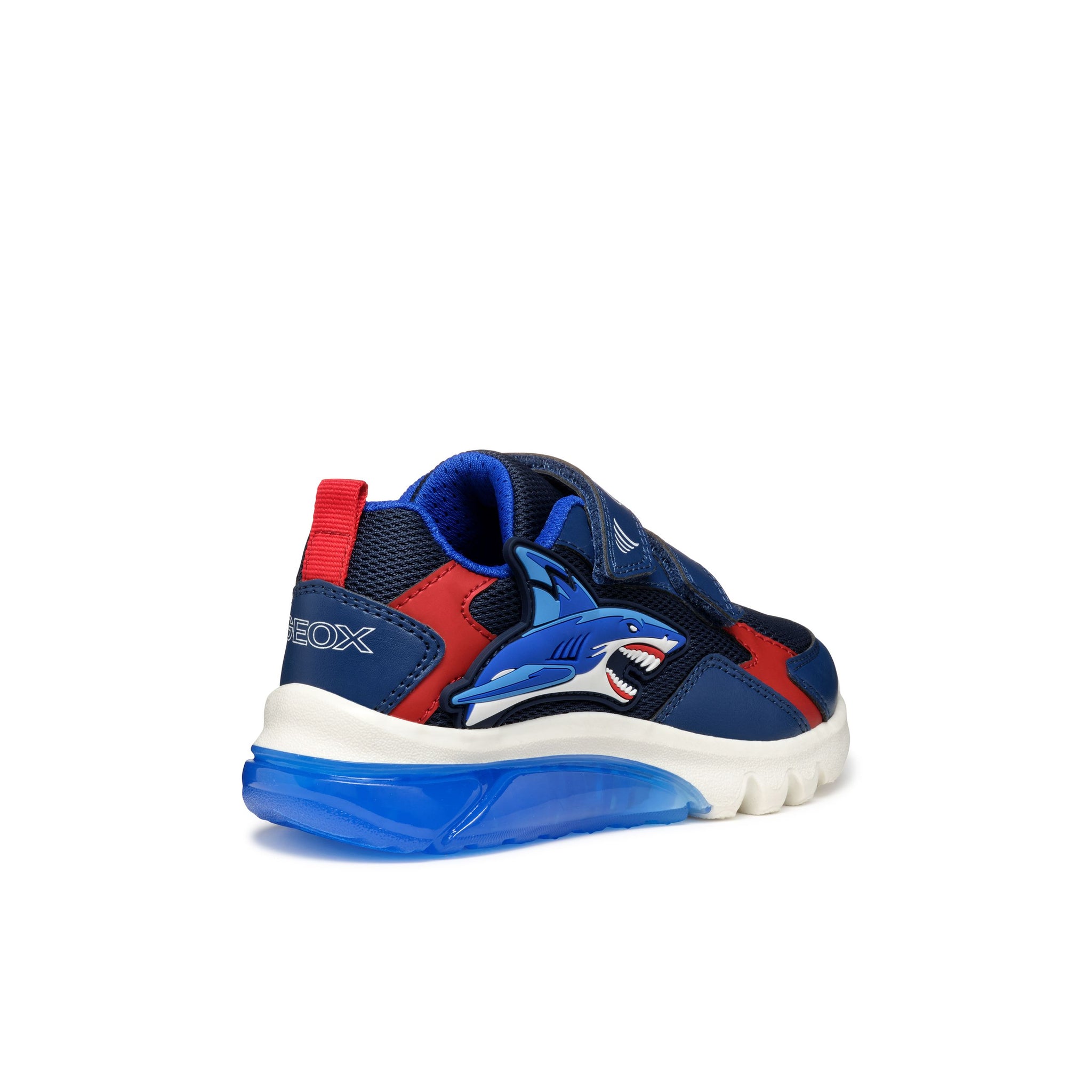 Geox Boys Trainer Light-Up Ciberdron Navy/Red
