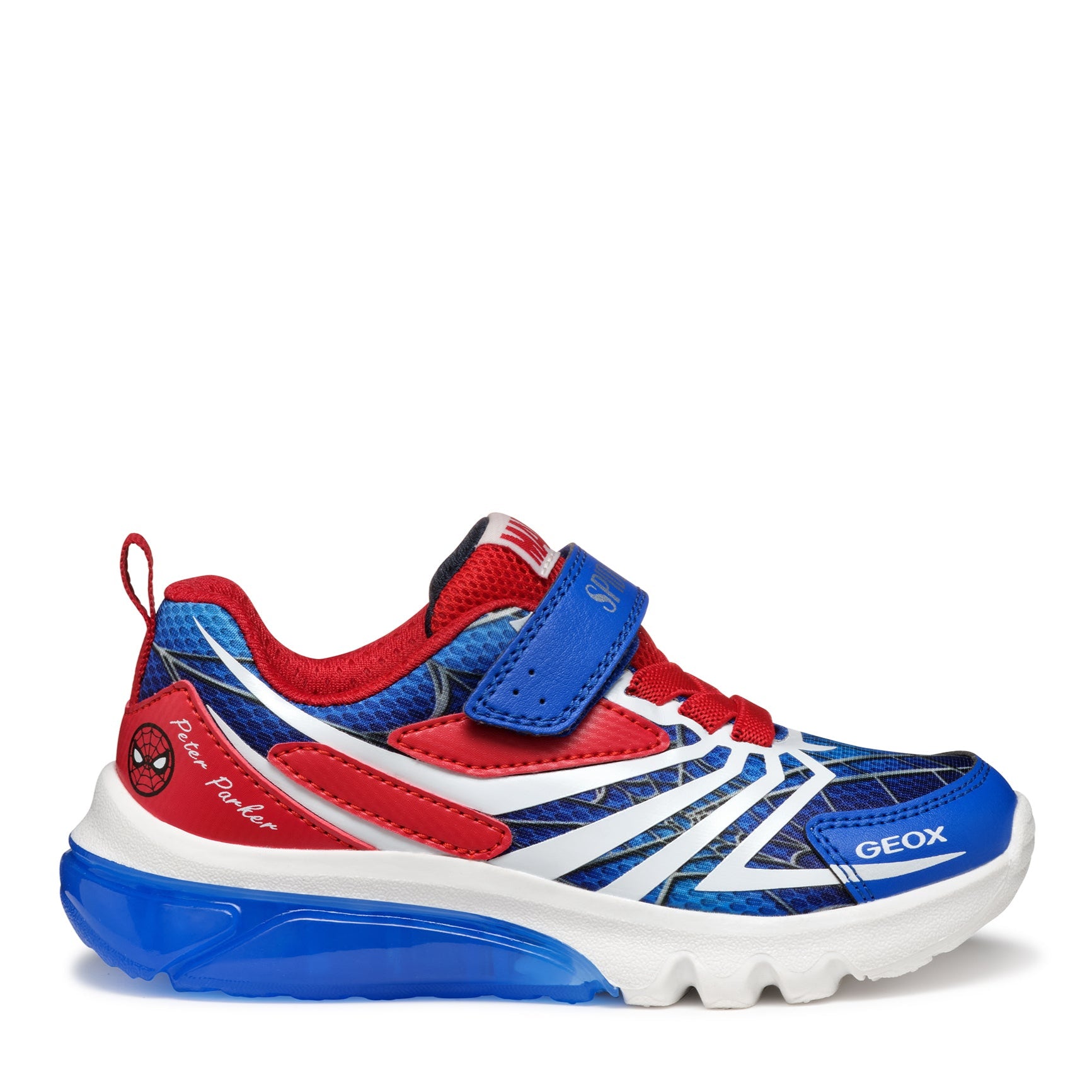 Geox Boys Trainer Light-Up Ciberdron Royal/Red