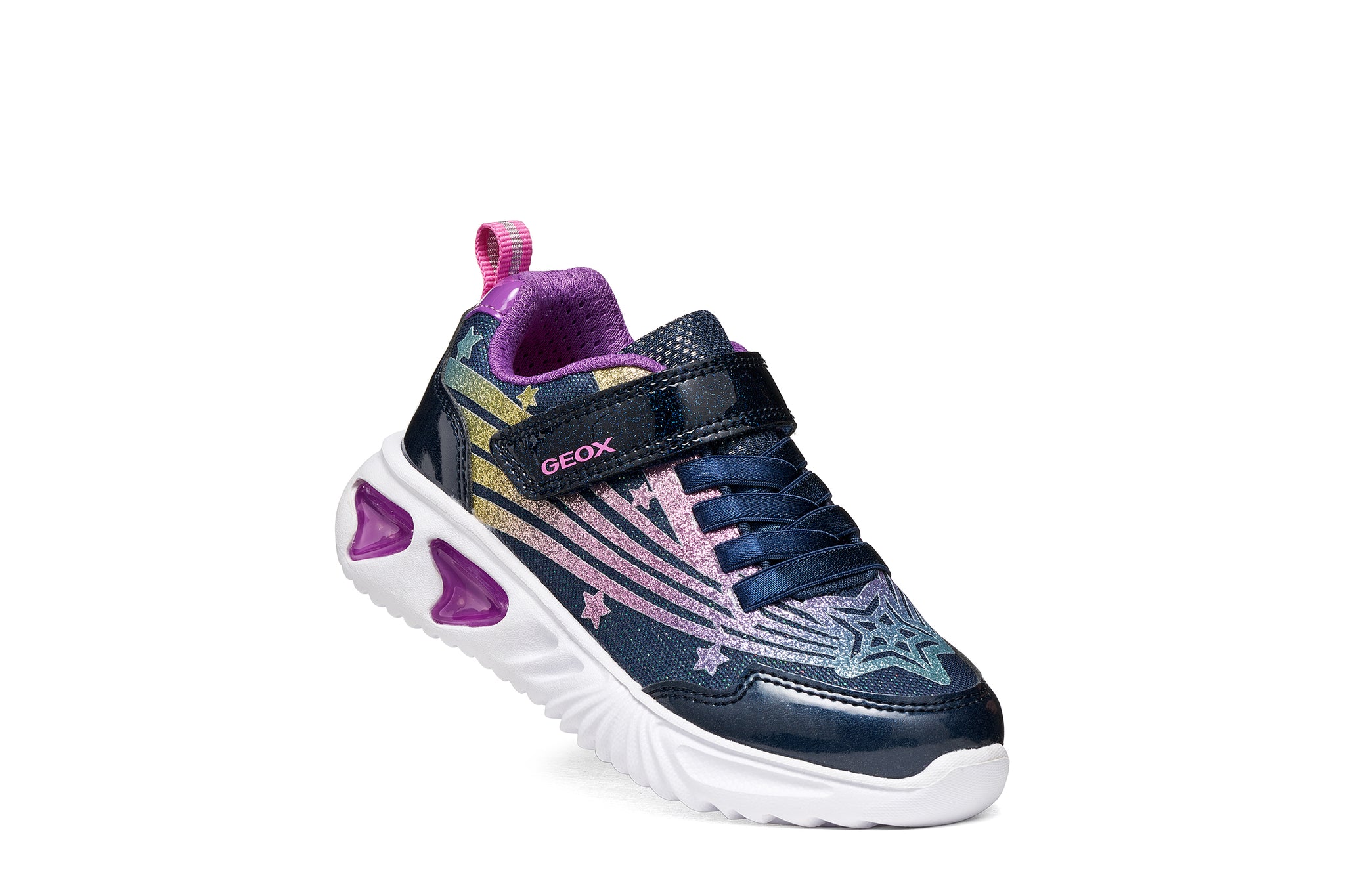 Geox girls' navy trainer