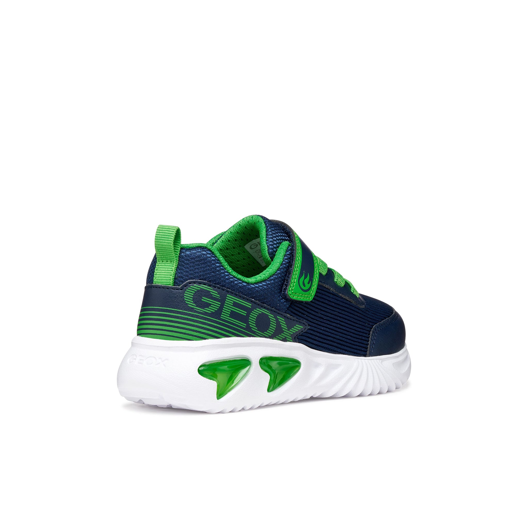 Geox Boys J Assister Trainer Navy/Light Green