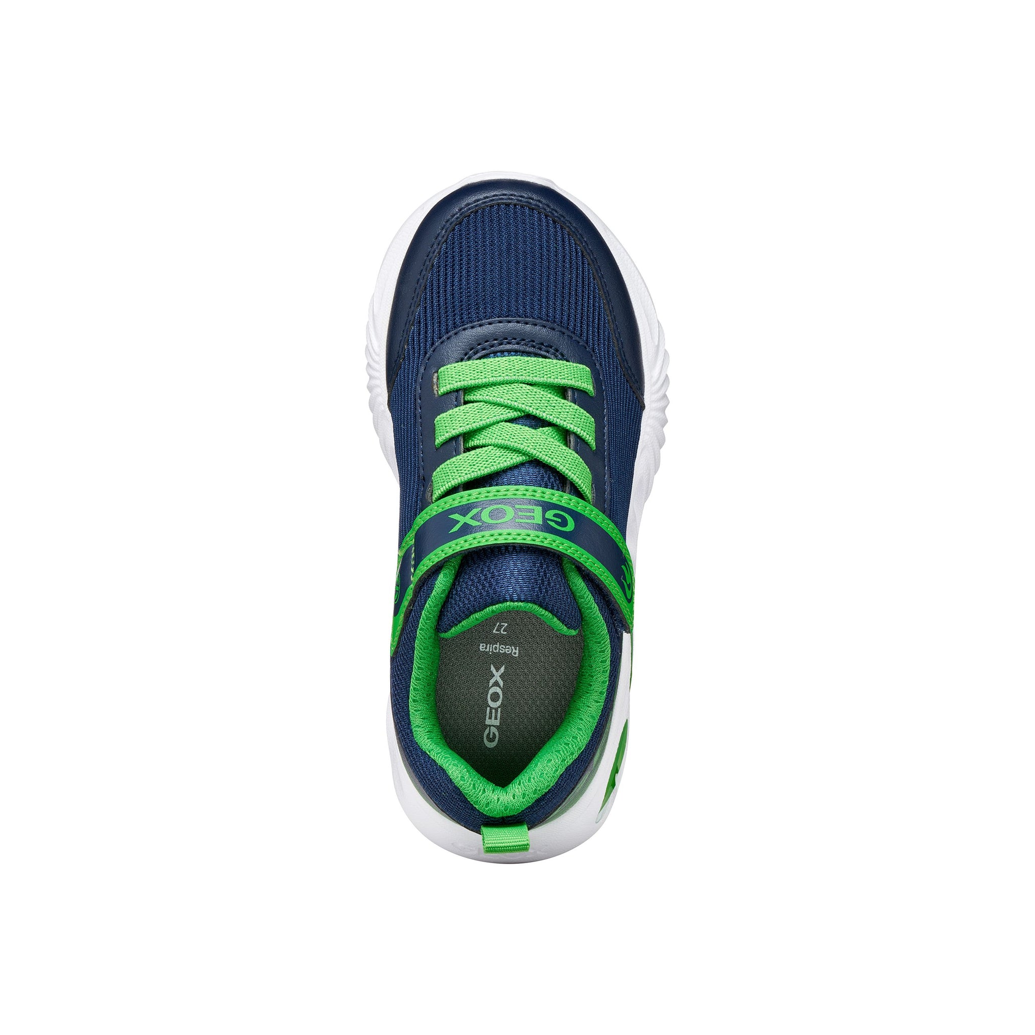 Geox Boys J Assister Trainer Navy/Light Green