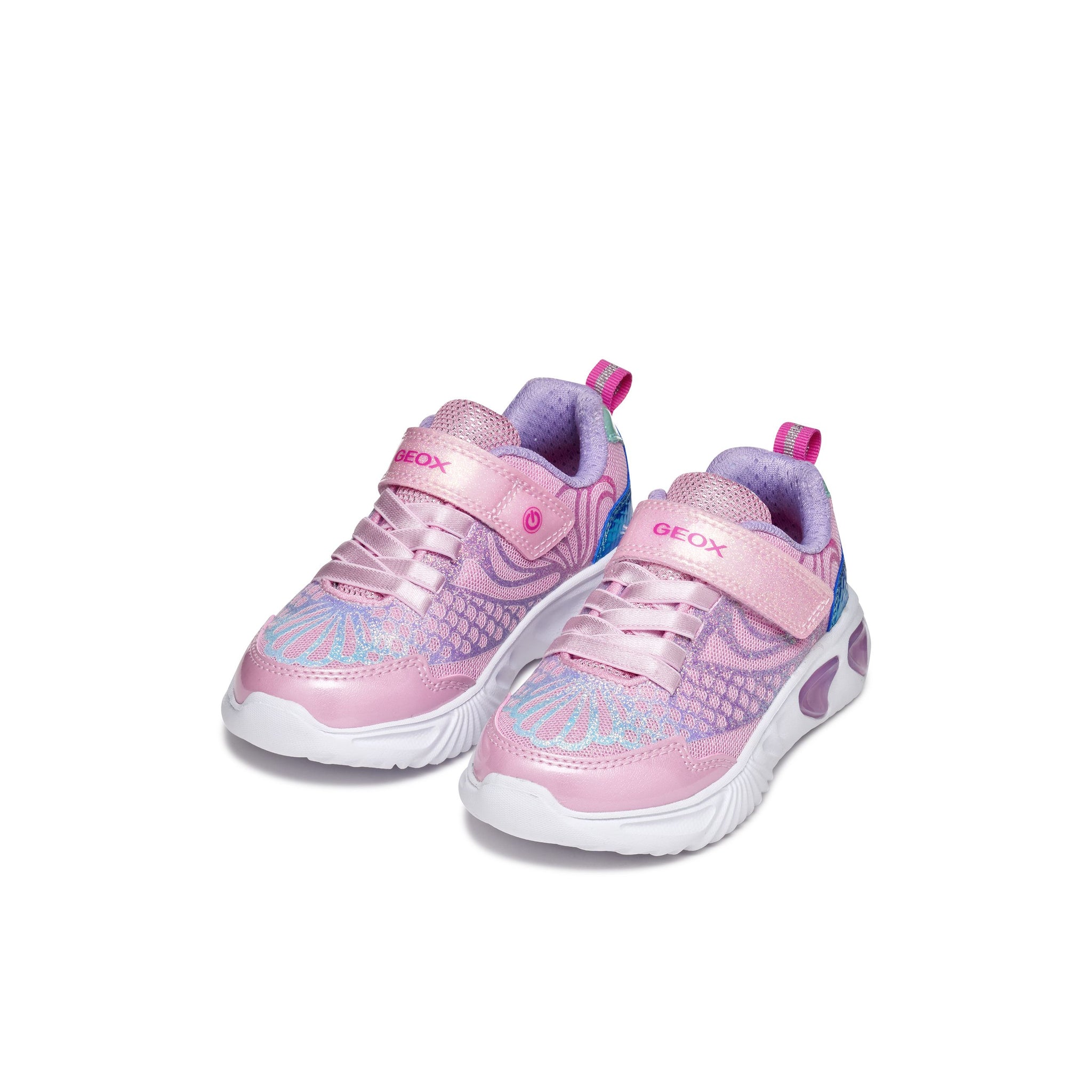 Geox Girls J Assister Trainer Pink/Lilac
