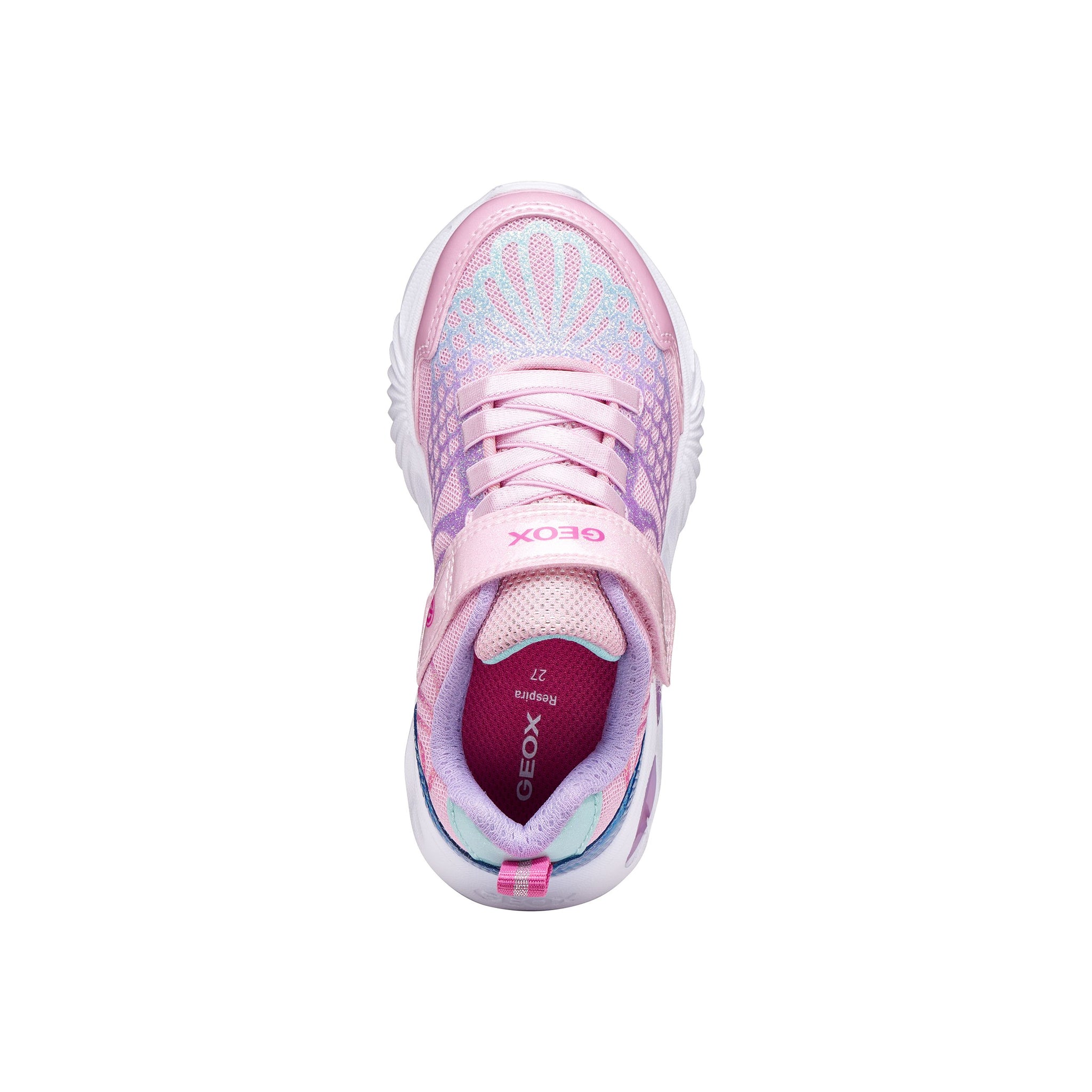 Geox Girls J Assister Trainer Pink/Lilac