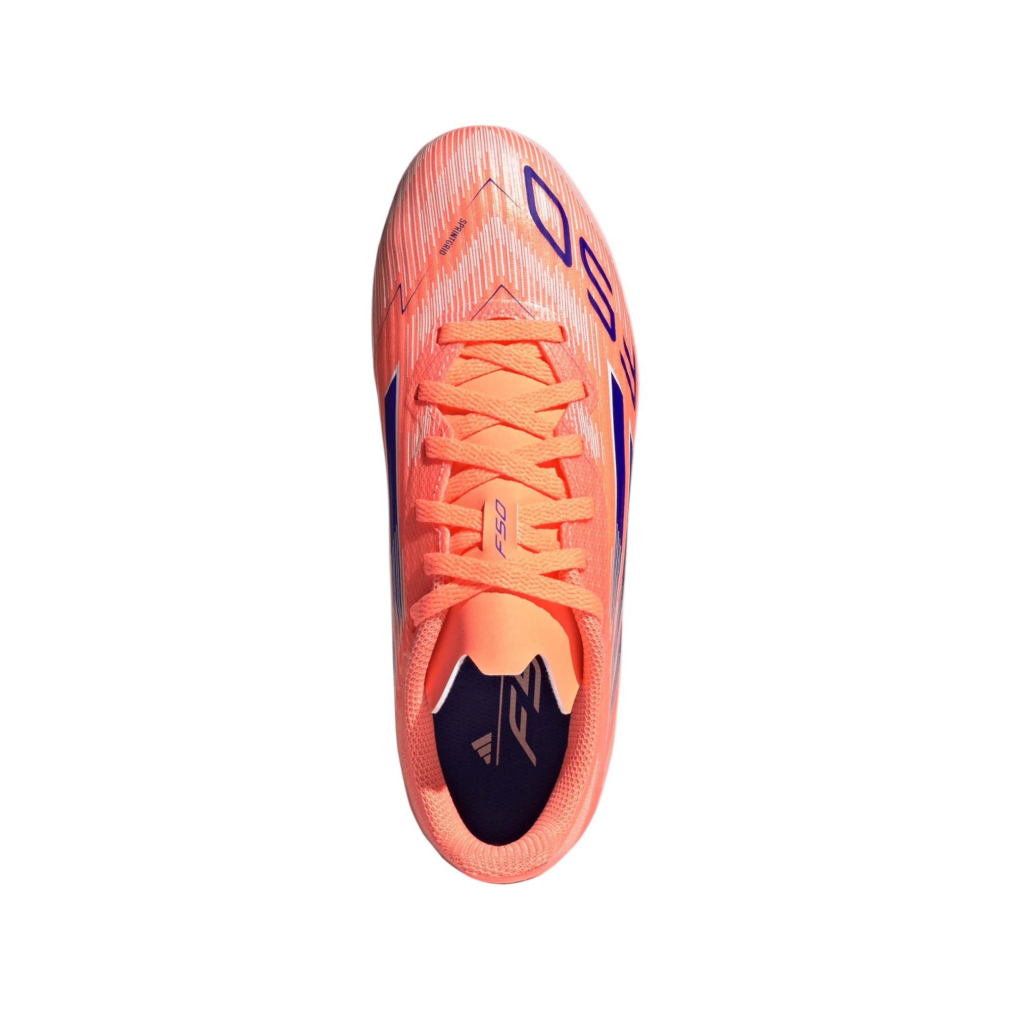 Adidas Junior Football Boot F50 League FG/MG Beam Orange/Lucid Blue/Cloud White