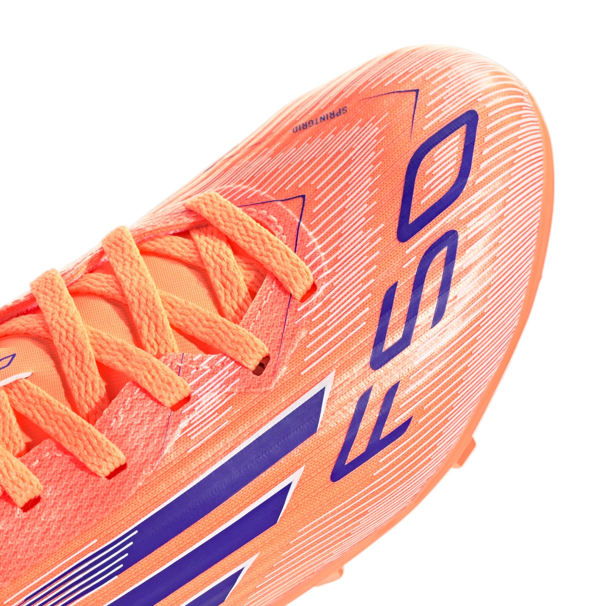 Adidas Junior Football Boot F50 League FG/MG Beam Orange/Lucid Blue/Cloud White