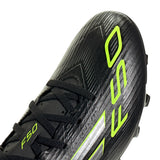Adidas Adults Football Boot F50 Club FG/MG Core Black/Iron Metallic/Lucid Lemon