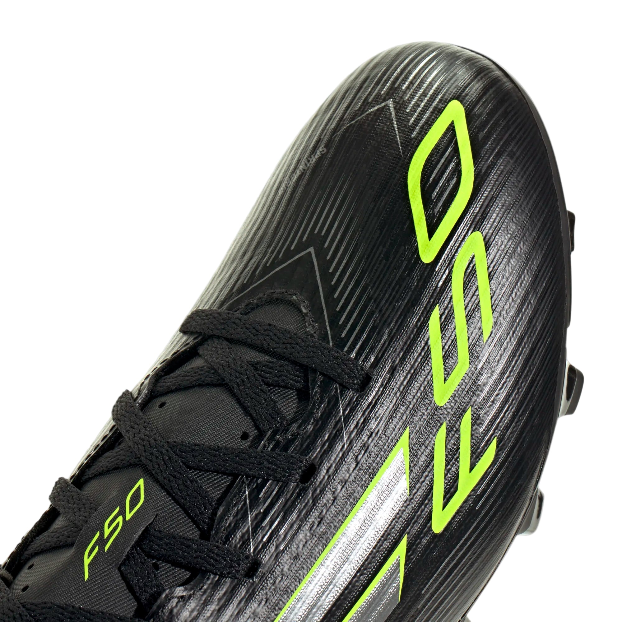 Adidas Adults Football Boot F50 Club FG/MG Core Black/Iron Metallic/Lucid Lemon