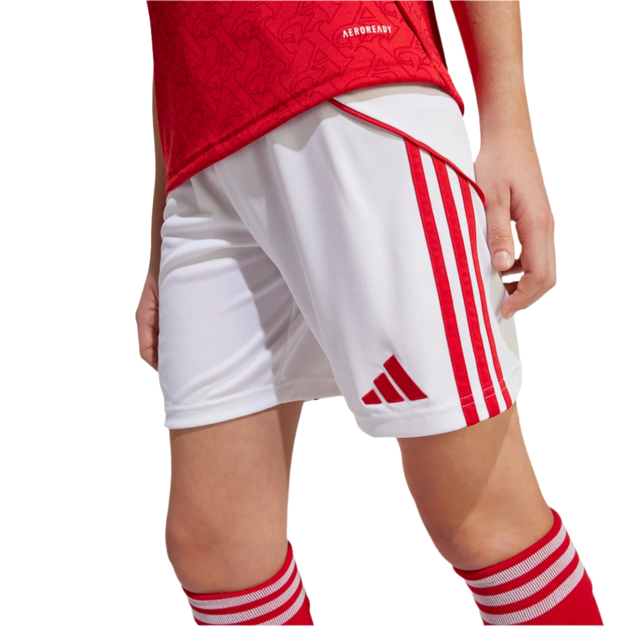 Adidas kids' white shorts