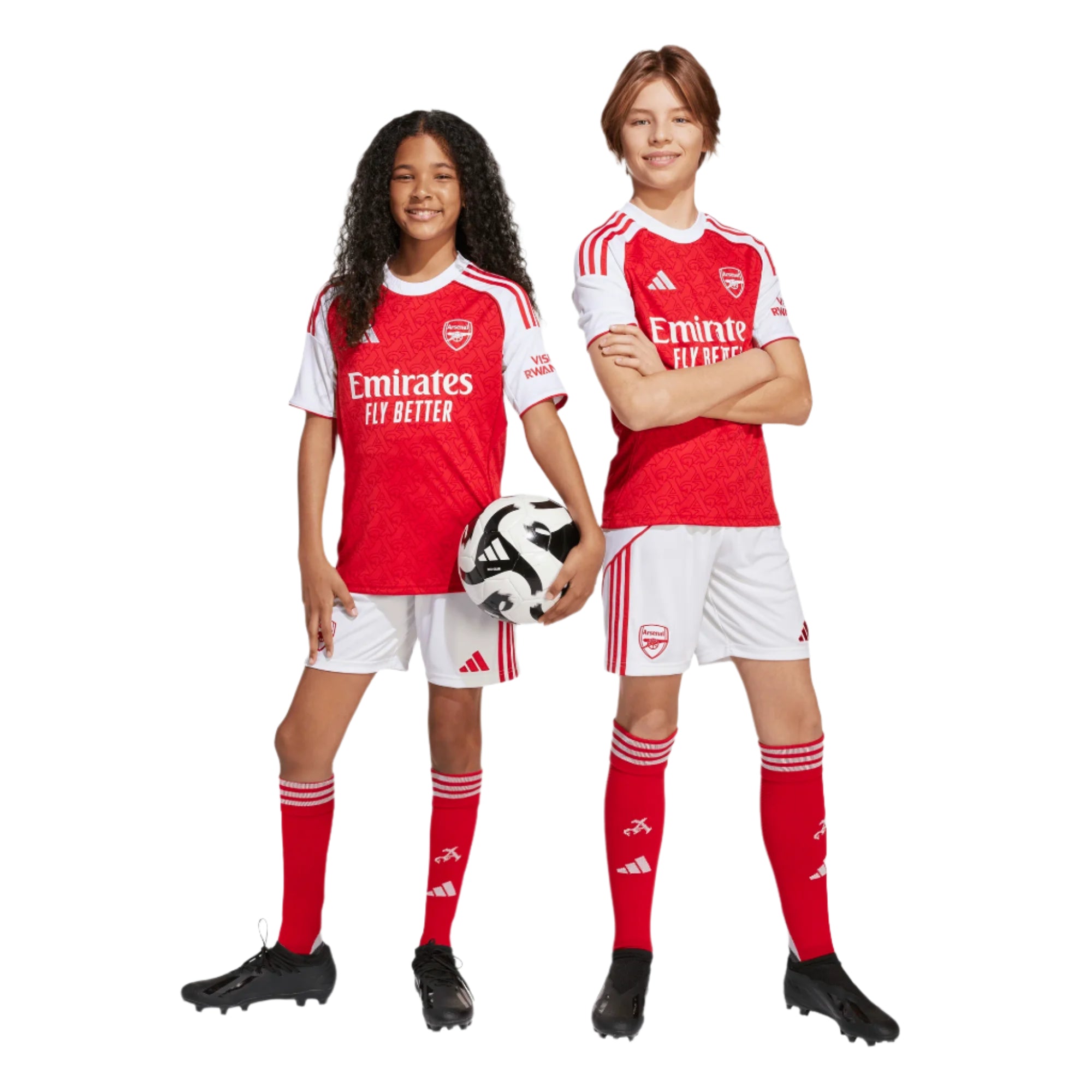 Adidas kids' white shorts