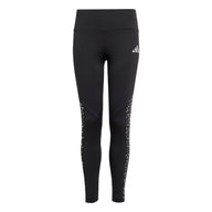 Adidas girls' black and silver leggings