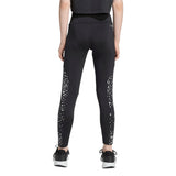 Adidas girls' black and silver leggings