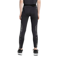 Adidas girls' black and silver leggings