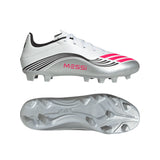 Adidas Adults Football Boot F50 Messi Club FG/MG Cloud White/Lucid Red/Silver Metallic
