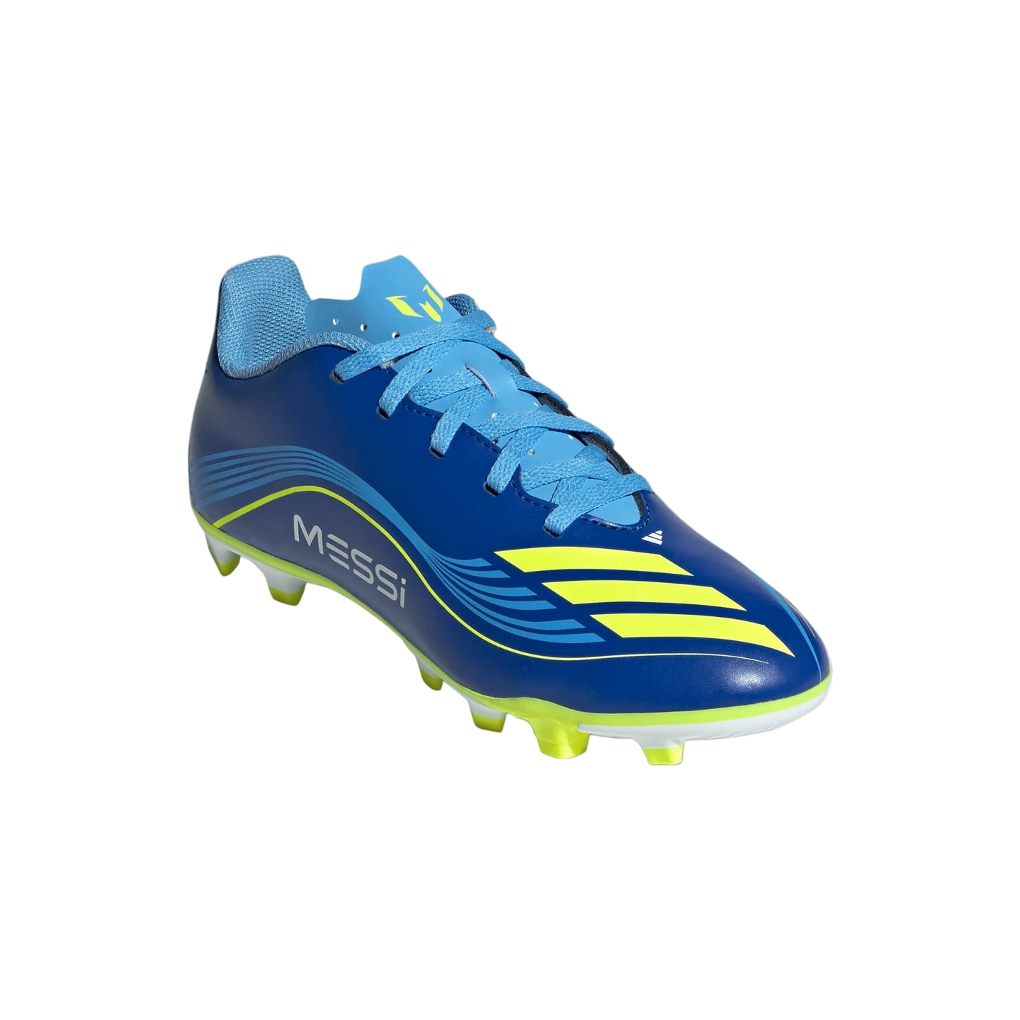 Adidas Junior Football Boots F50 Messi Club FG/MG J Royal Blue/Yellow/Blue