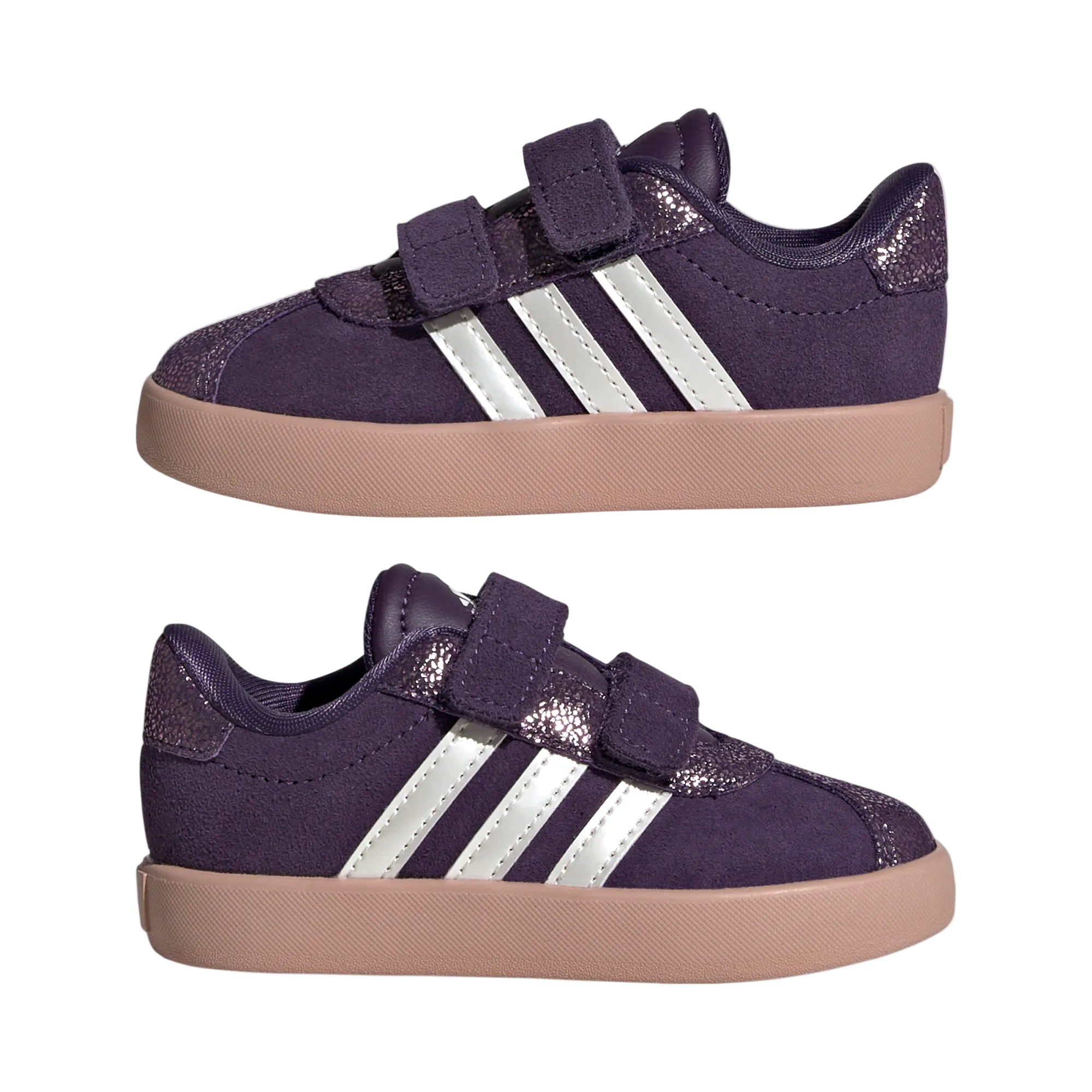Adidas Kids Trainer VL Court 3.0 CF Aurora Plum/Zero Metalic/Pink Gum