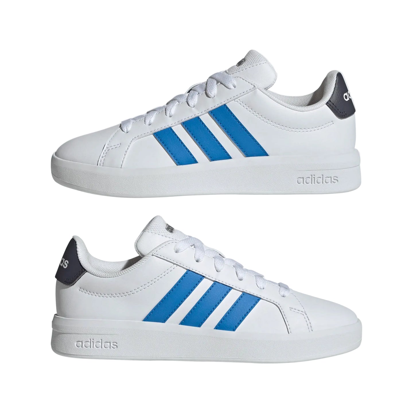 Adidas Kids Trainer Grand Court 3.0 J White/Blue