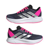 Adidas girls' navy and pink mesh lace-up trainer
