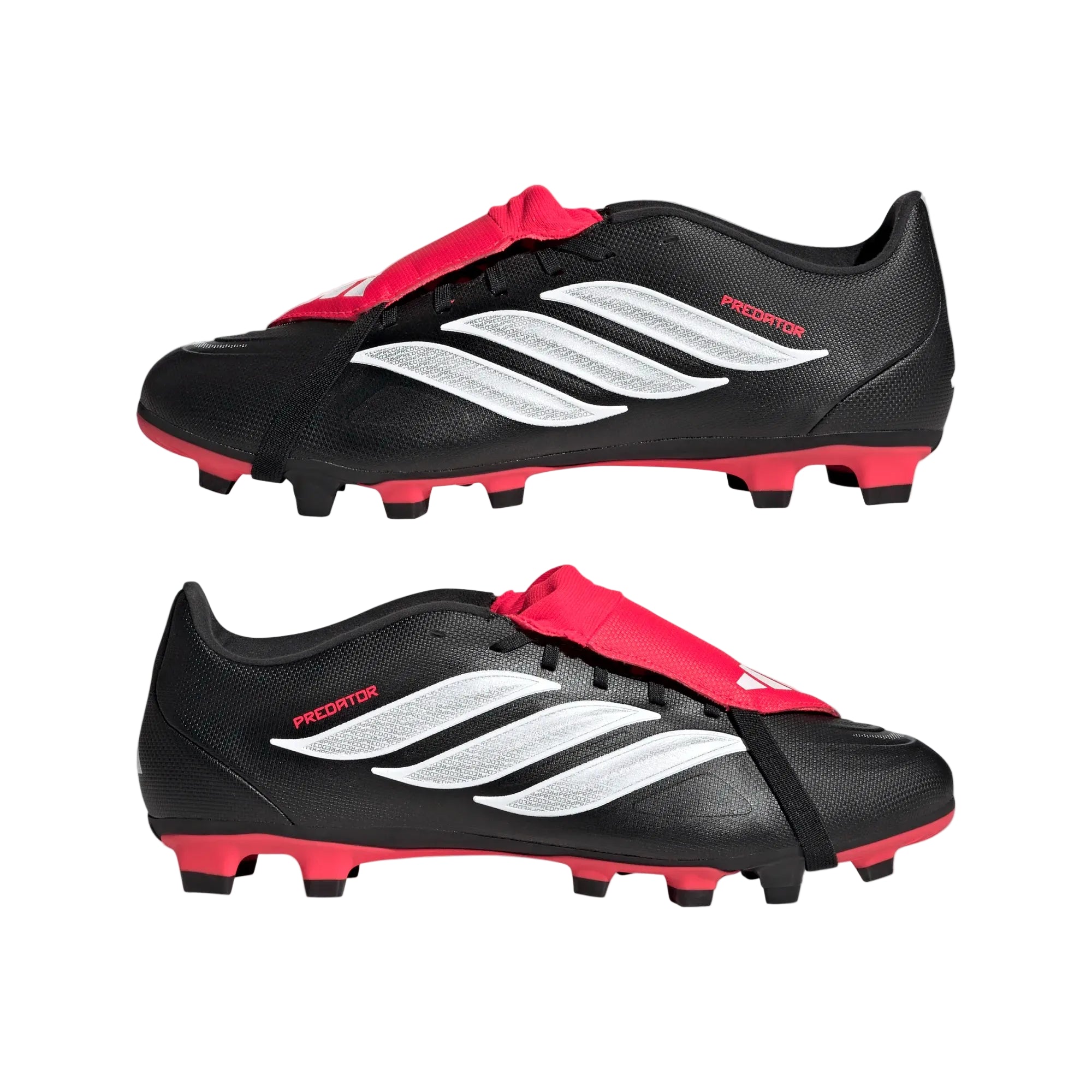 Adidas Adults Football Boot Predator Club FT FG/MG Core Black/Cloud White/Lucid Red