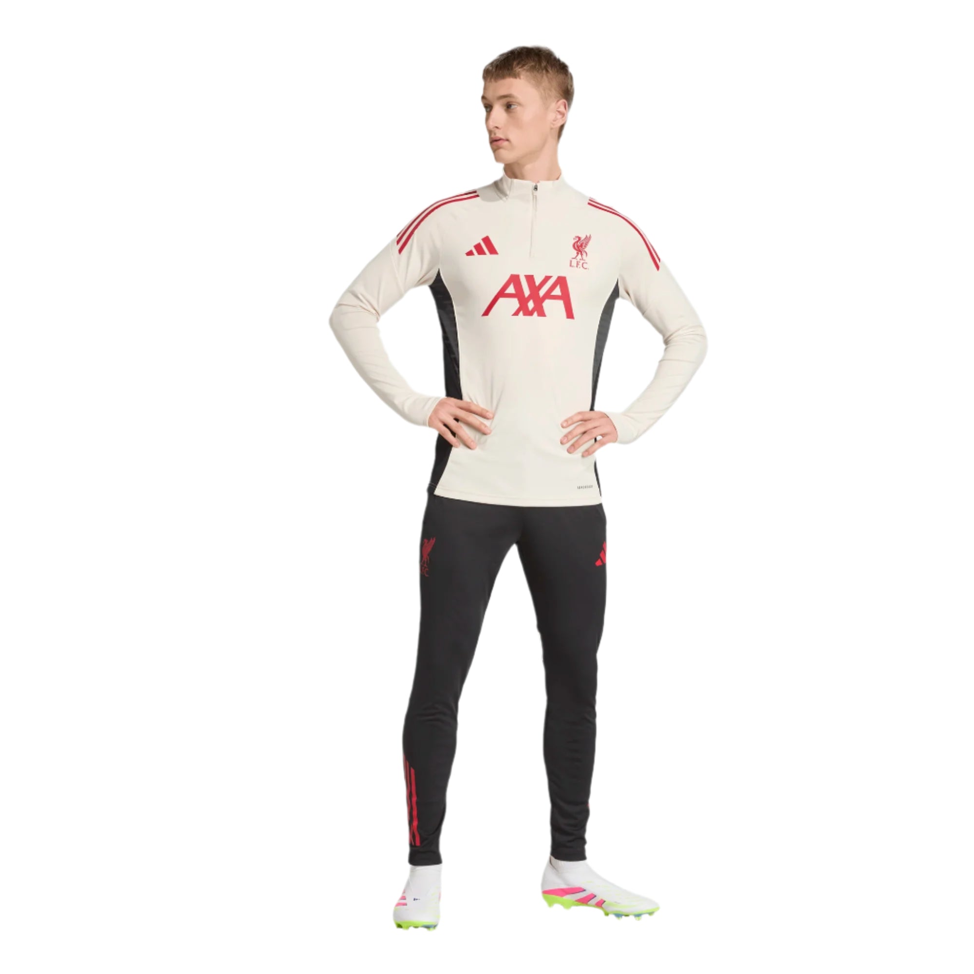 Liverpool FC men's black trousers with zip
