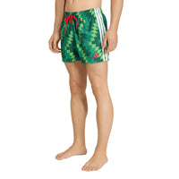 Adidas Mens Swim Shorts Football Inspired Graphic 5-Inch Green
