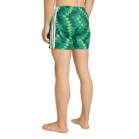 Adidas Mens Swim Shorts Football Inspired Graphic 5-Inch Green
