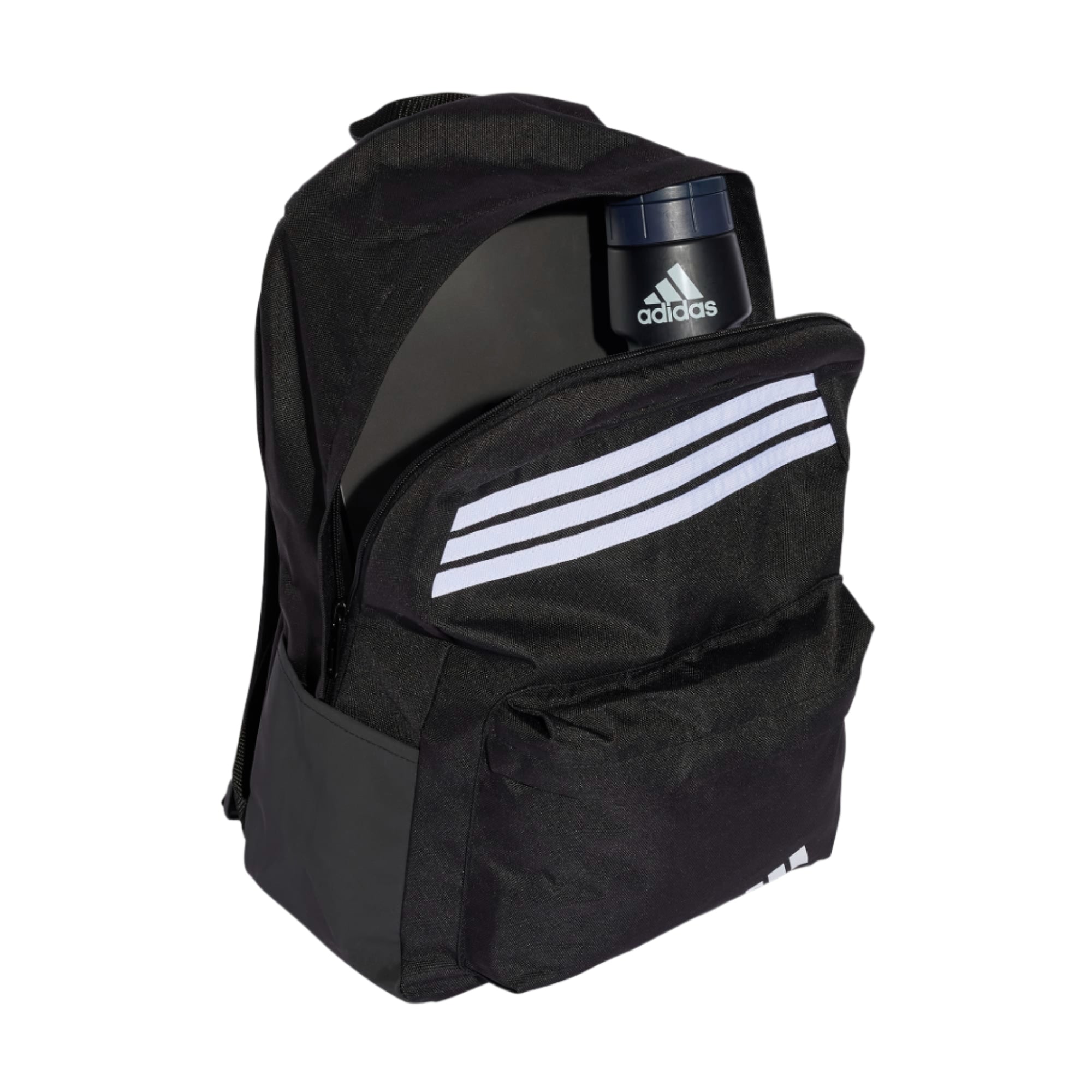 Adidas Unisex Backpack Classic 3 Stripes Horizontal Black/White/White