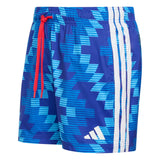 Adidas Mens Football Inspired Graphic Swim Shorts Blue