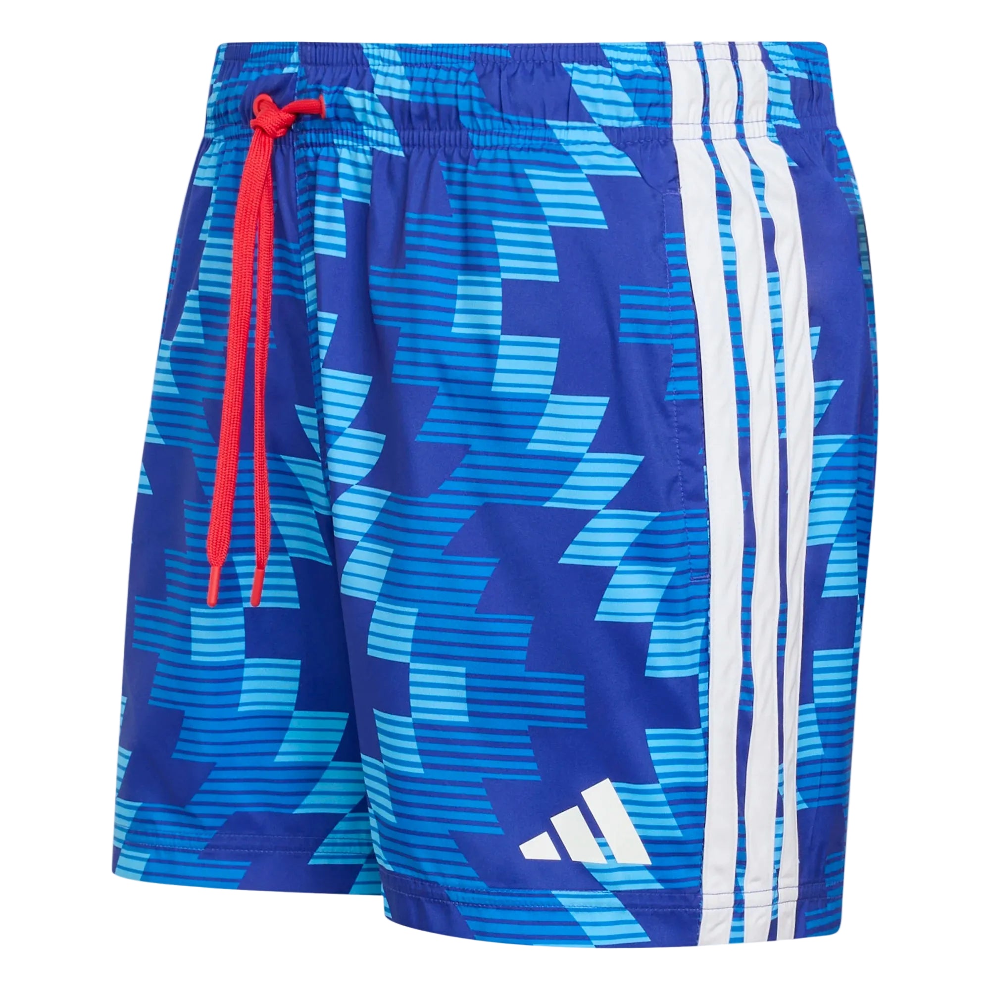 Adidas Mens Football Inspired Graphic Swim Shorts Blue