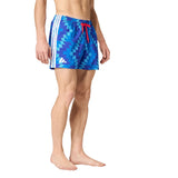Adidas Mens Football Inspired Graphic Swim Shorts Blue