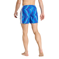 Adidas Mens Football Inspired Graphic Swim Shorts Blue