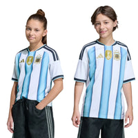 Adidas Argentina Youth Home Jersey 26 White