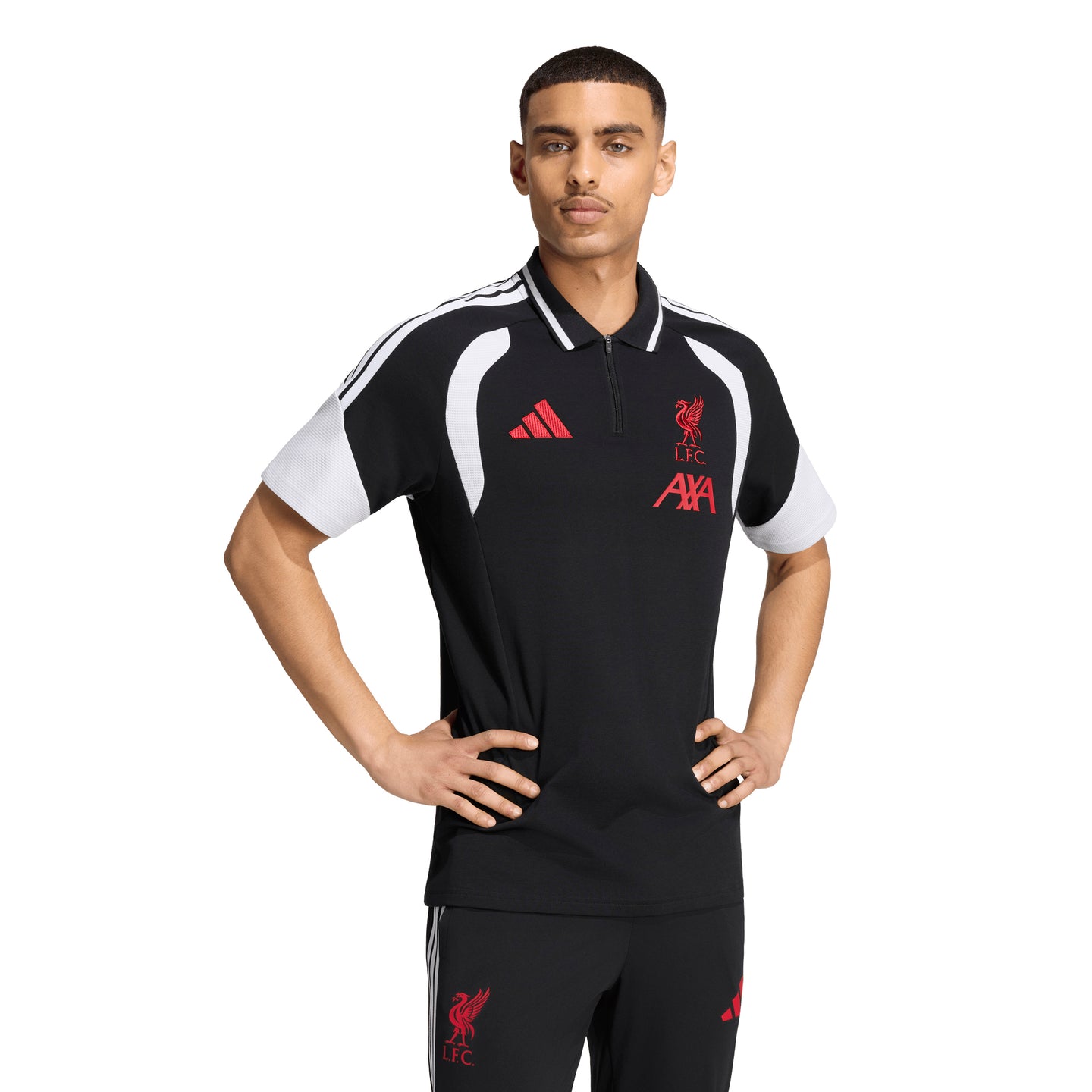 Adidas Liverpool FC Adults Tiro Polo 26/27 Black