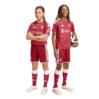 Adidas Liverpool FC Youth Home Shorts 26/27 Red