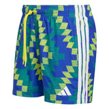 Adidas Mens Fotball Inspired Graphic Swim Shorts Yellow