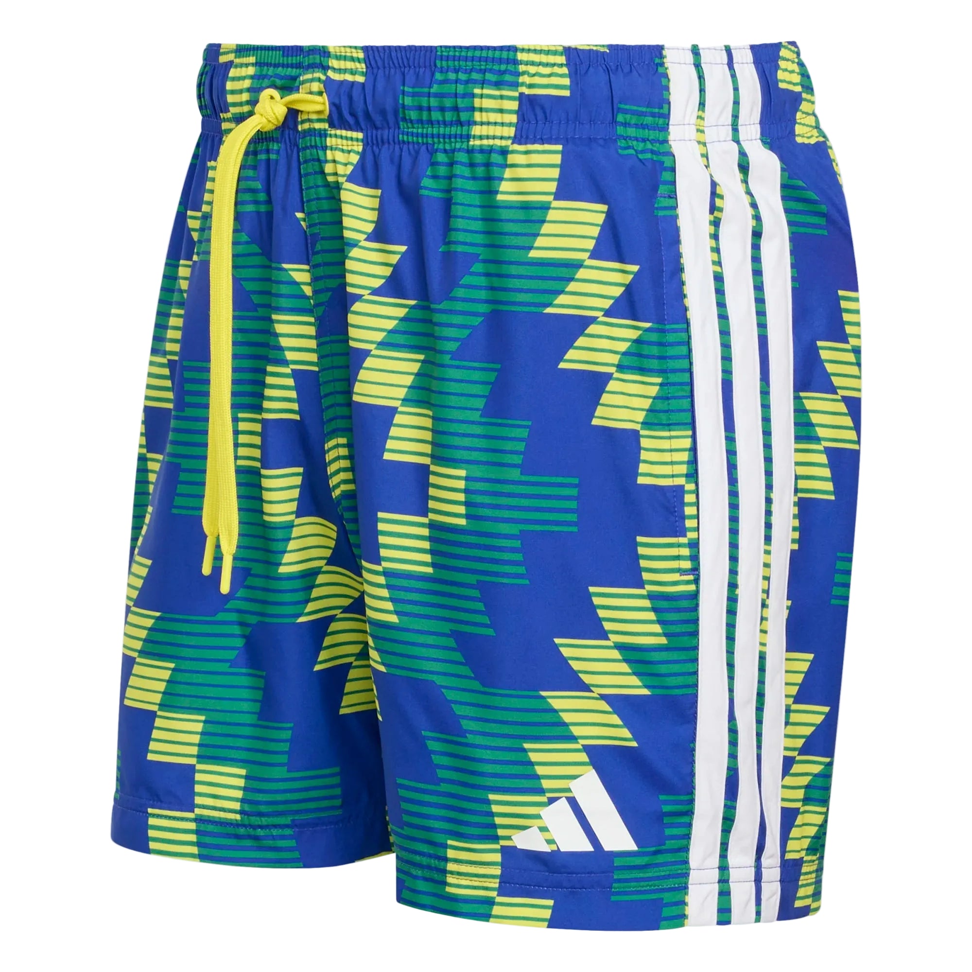 Adidas Mens Fotball Inspired Graphic Swim Shorts Yellow