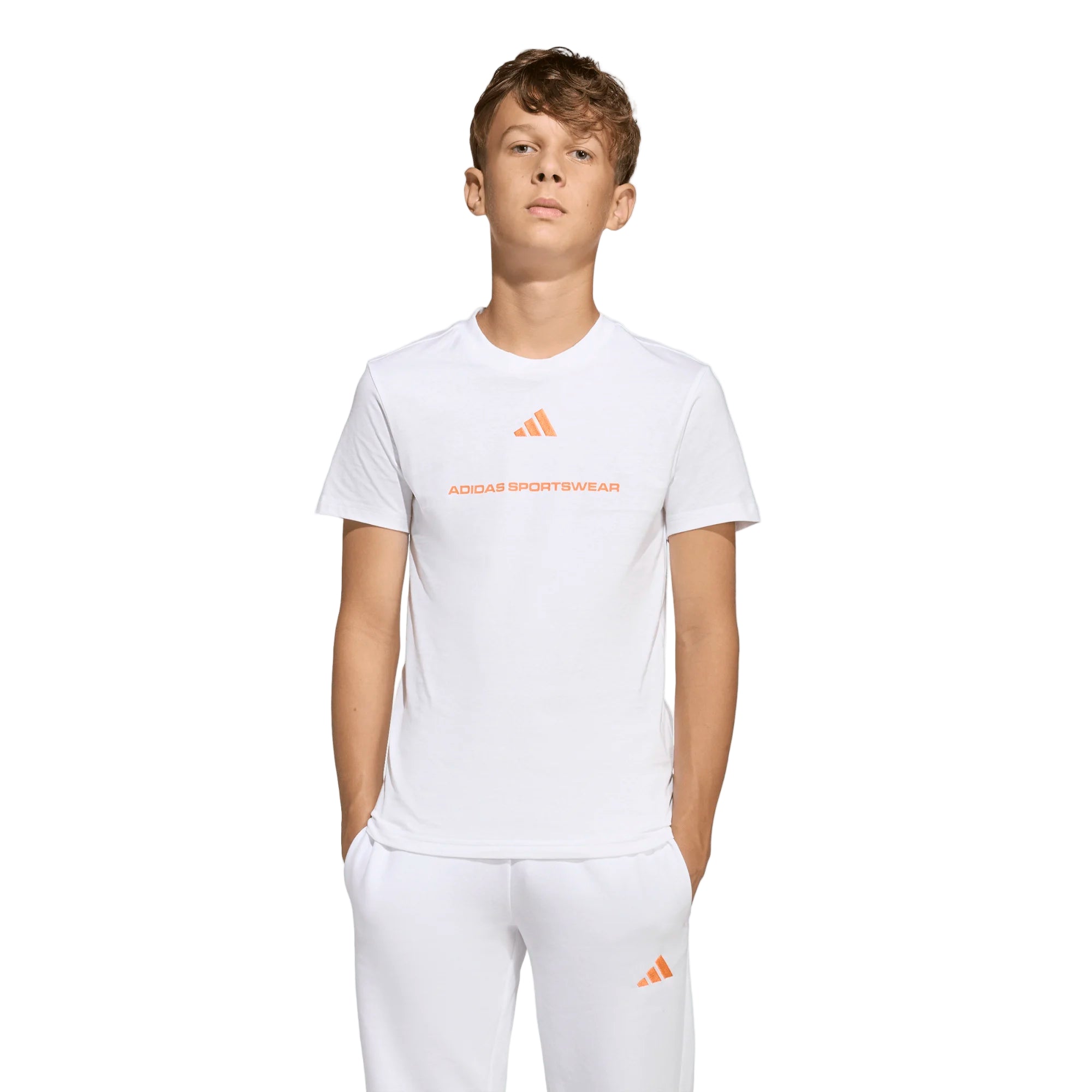 Adidas Boys T-Shirt KG5189 White
