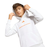 Adidas Kids Hooded Jumper White