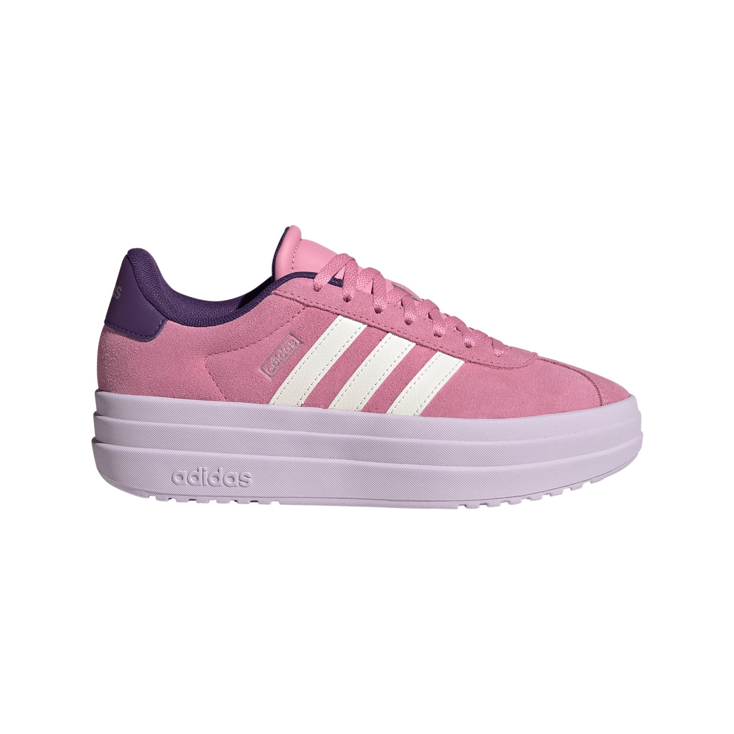 Adidas girls' pink VL Court Bold trainer